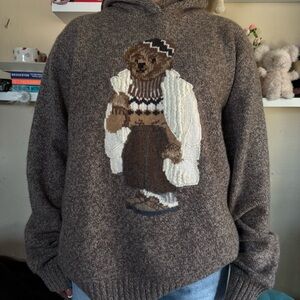 Ralph Lauren Polo Bear Wool Cashmere Hoodie